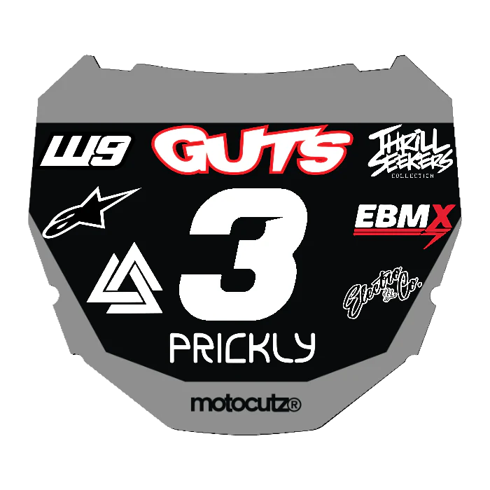 CUSTOM ODI NUMBER PLATE DECAL