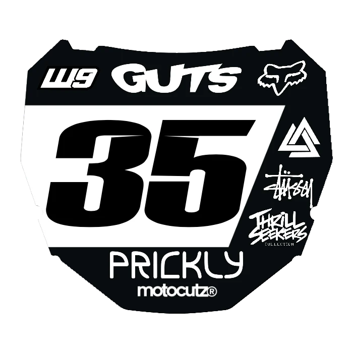 CUSTOM ODI NUMBER PLATE DECAL