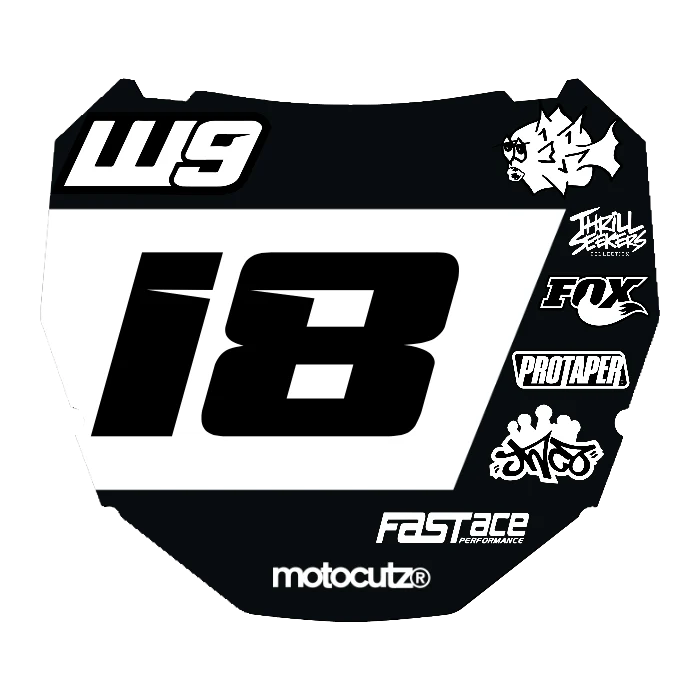 CUSTOM ODI NUMBER PLATE DECAL