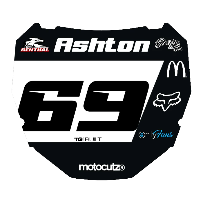 CUSTOM ODI NUMBER PLATE DECAL