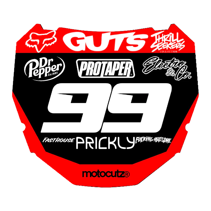 CUSTOM ODI NUMBER PLATE DECAL