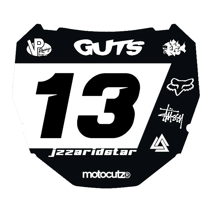 CUSTOM ODI NUMBER PLATE DECAL