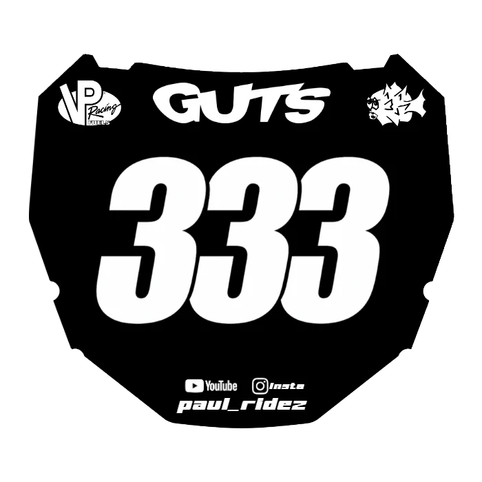 CUSTOM ODI NUMBER PLATE DECAL