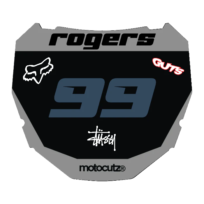 CUSTOM ODI NUMBER PLATE DECAL