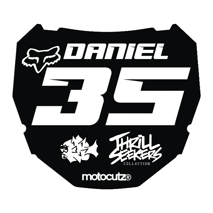 CUSTOM ODI NUMBER PLATE DECAL