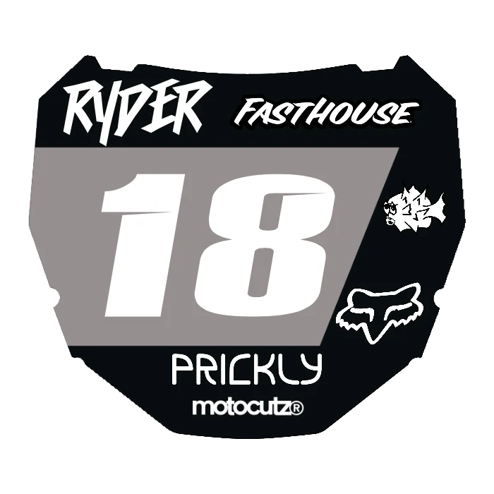 CUSTOM ODI NUMBER PLATE DECAL
