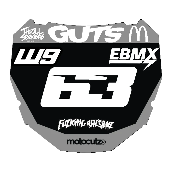 CUSTOM ODI NUMBER PLATE DECAL