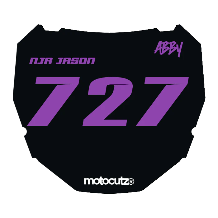 CUSTOM ODI NUMBER PLATE DECAL