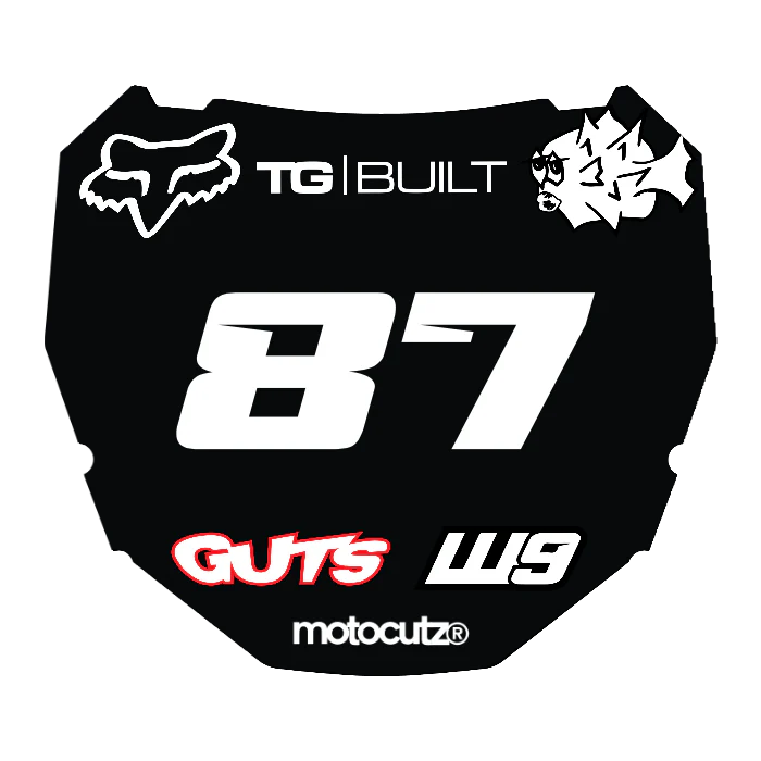 CUSTOM ODI NUMBER PLATE DECAL