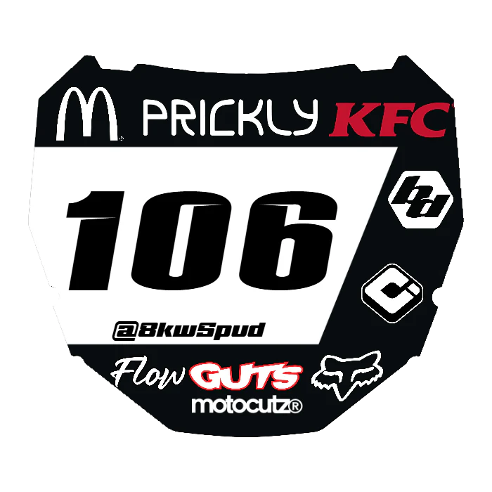 CUSTOM ODI NUMBER PLATE DECAL