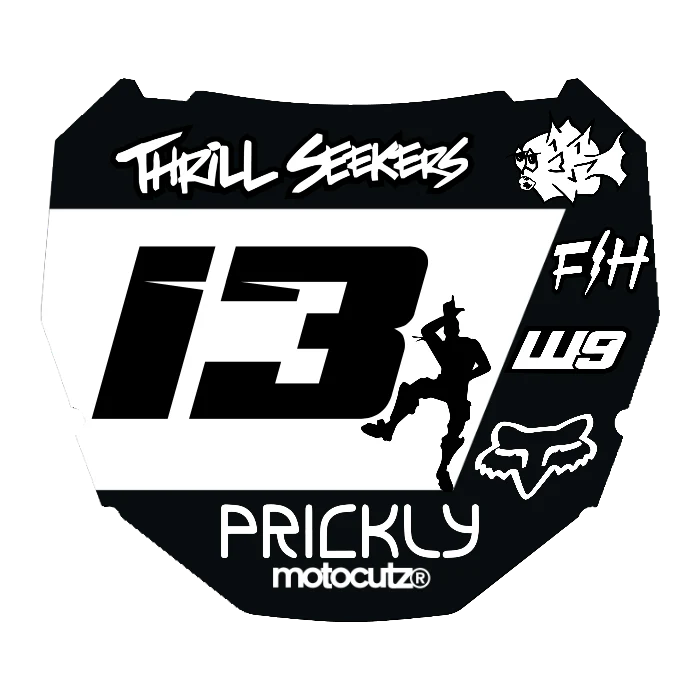 CUSTOM ODI NUMBER PLATE DECAL