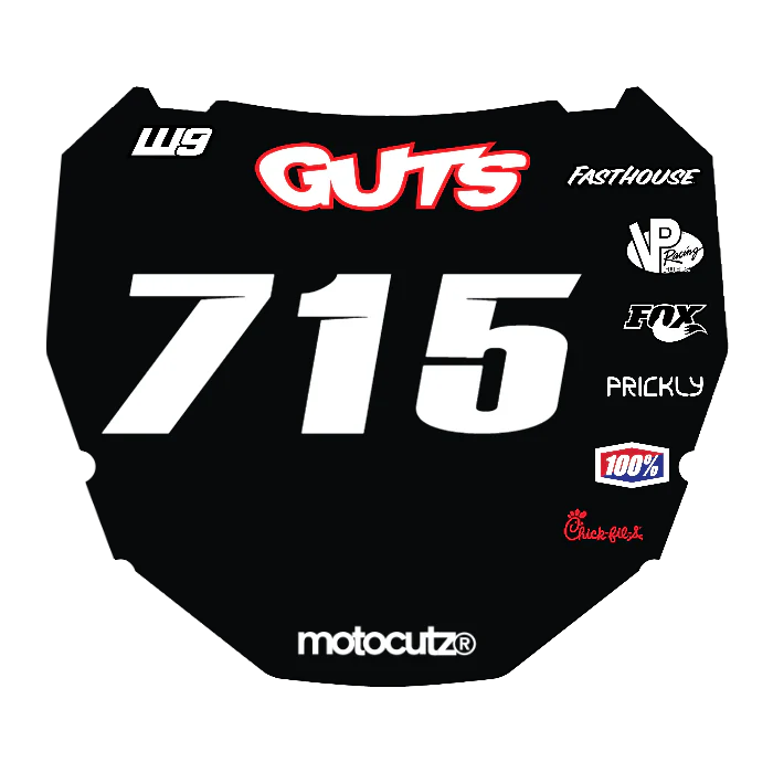 CUSTOM ODI NUMBER PLATE DECAL