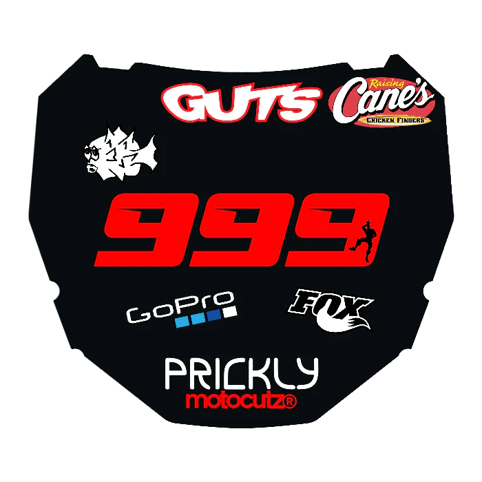 CUSTOM ODI NUMBER PLATE DECAL