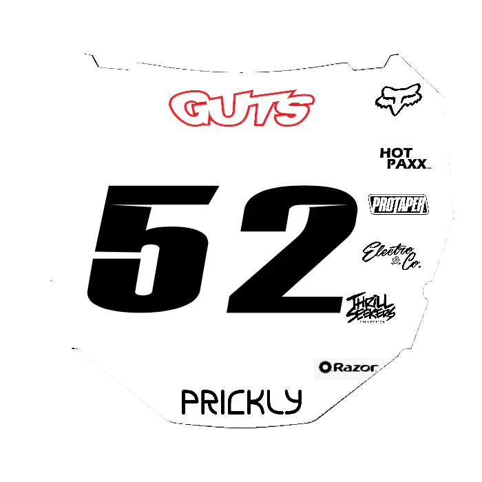 CUSTOM ODI NUMBER PLATE DECAL