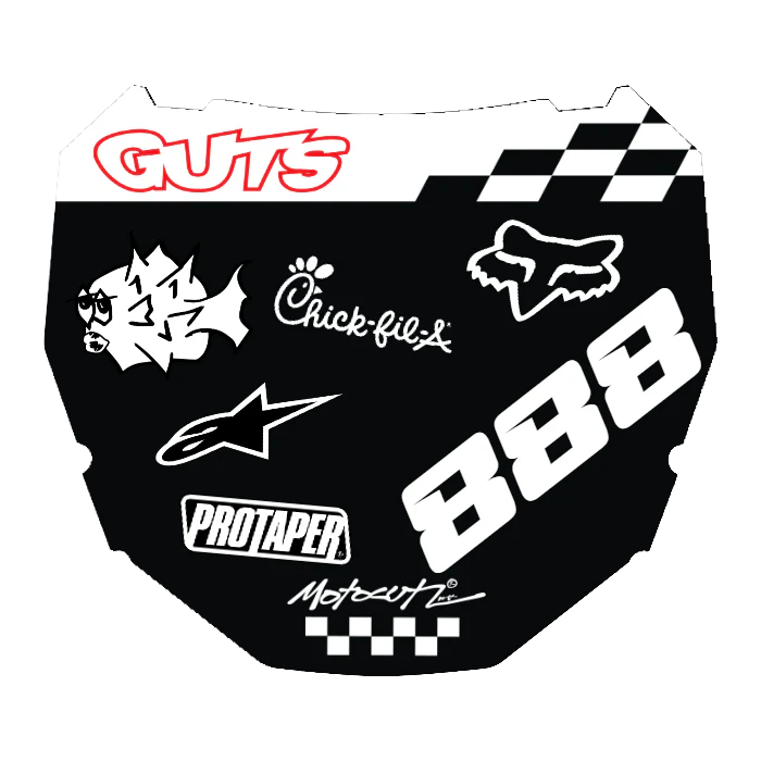 CUSTOM ODI NUMBER PLATE DECAL