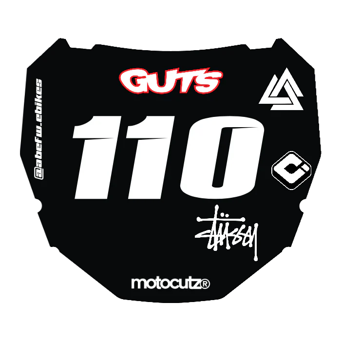 CUSTOM ODI NUMBER PLATE DECAL