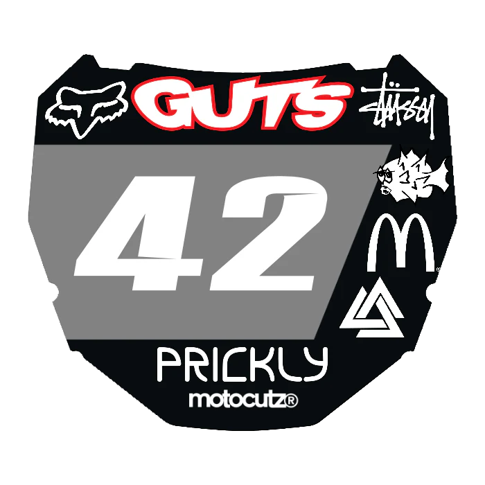 CUSTOM ODI NUMBER PLATE DECAL