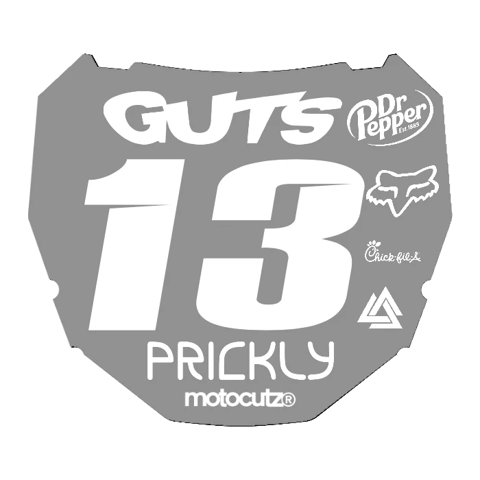 CUSTOM ODI NUMBER PLATE DECAL