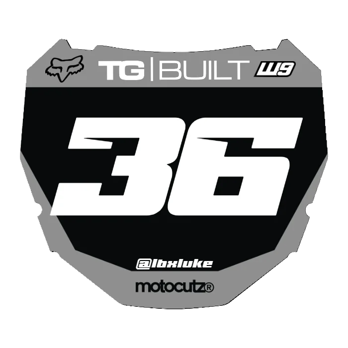 CUSTOM ODI NUMBER PLATE DECAL