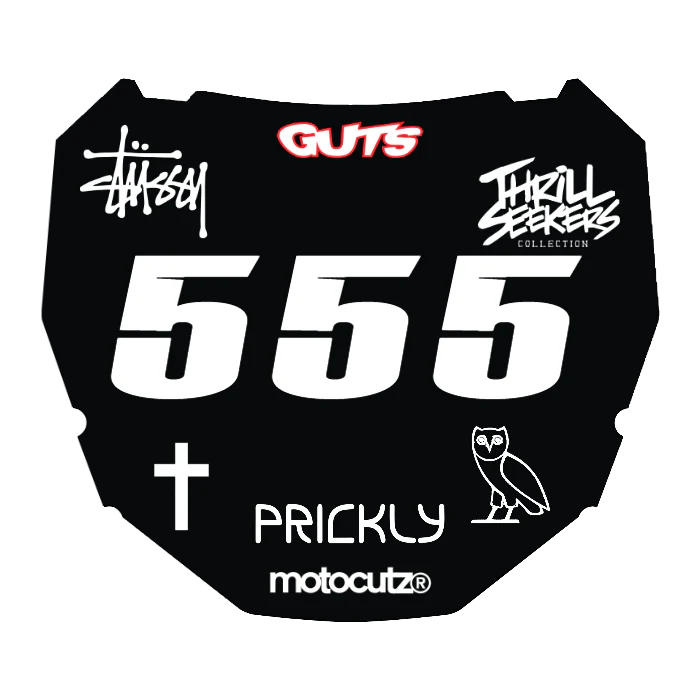 CUSTOM ODI NUMBER PLATE DECAL