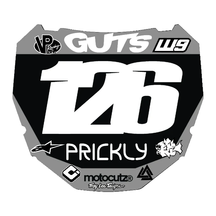 CUSTOM ODI NUMBER PLATE DECAL
