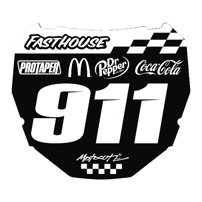 CUSTOM ODI NUMBER PLATE DECAL