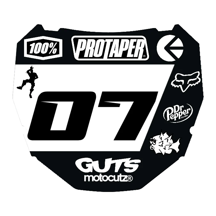 CUSTOM ODI NUMBER PLATE DECAL