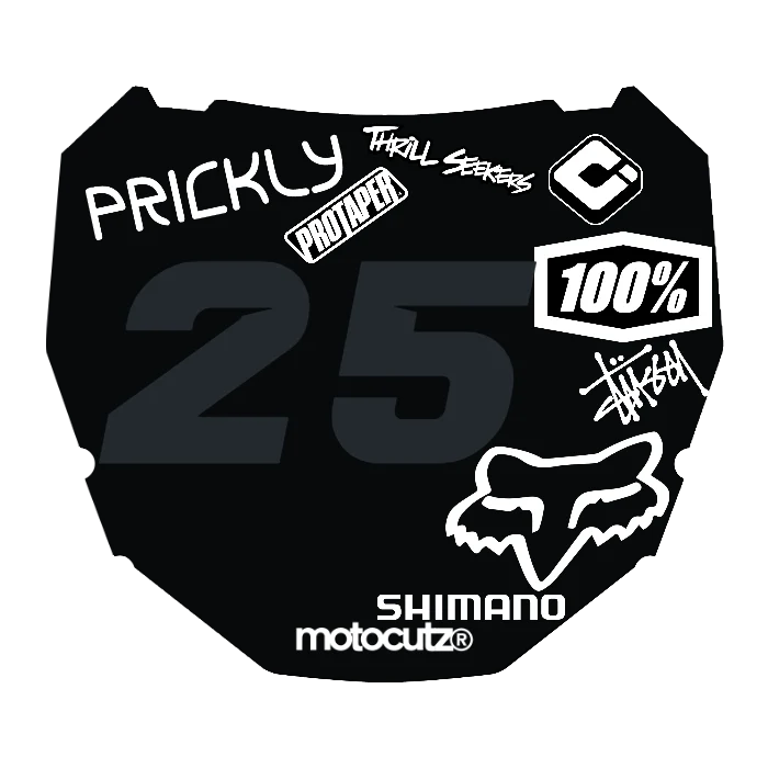 CUSTOM ODI NUMBER PLATE DECAL