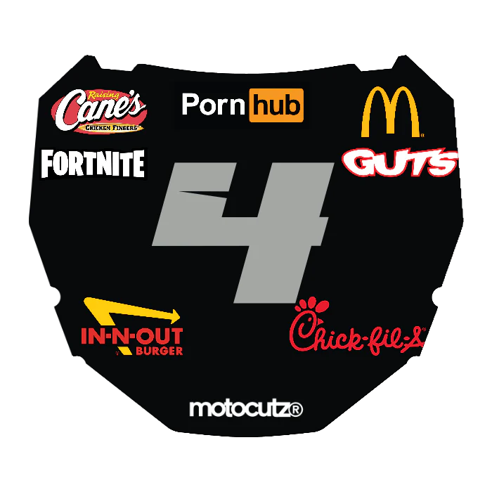 CUSTOM ODI NUMBER PLATE DECAL