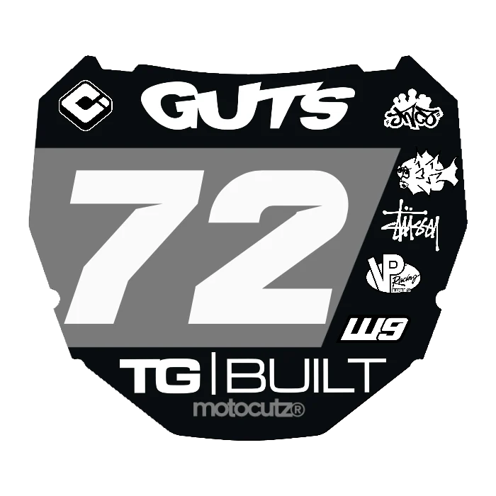 CUSTOM ODI NUMBER PLATE DECAL