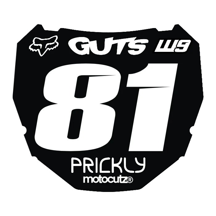CUSTOM ODI NUMBER PLATE DECAL