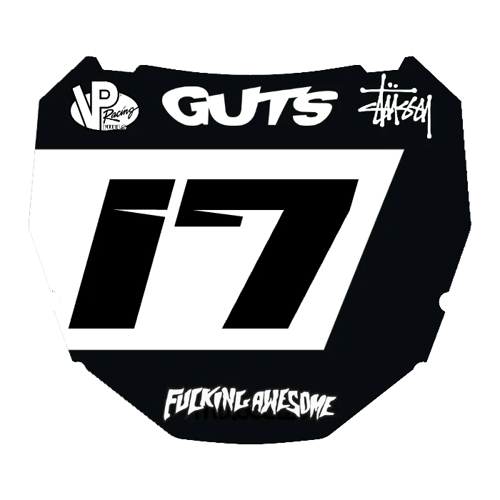 CUSTOM ODI NUMBER PLATE DECAL