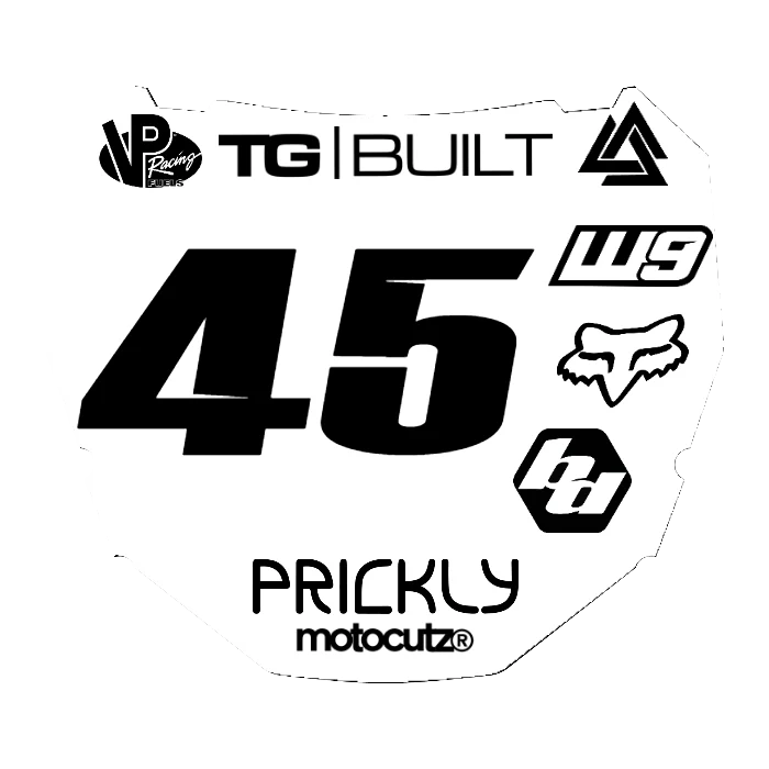 CUSTOM ODI NUMBER PLATE DECAL