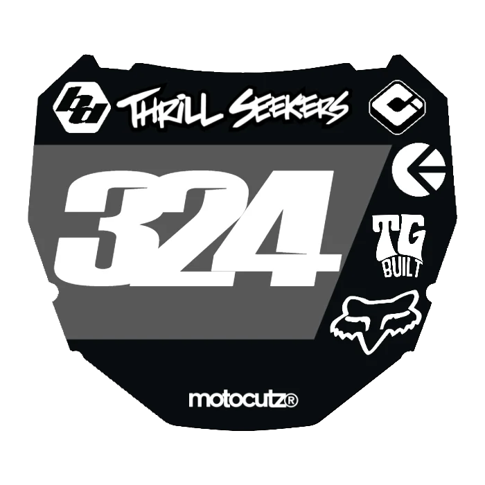 CUSTOM ODI NUMBER PLATE DECAL