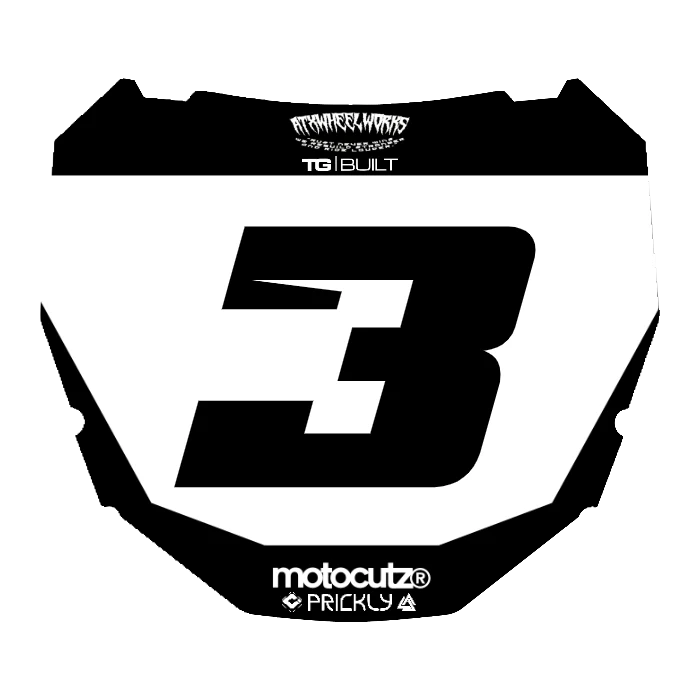 CUSTOM ODI NUMBER PLATE DECAL