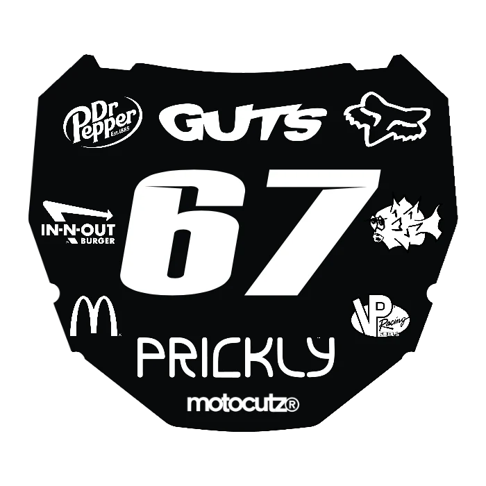 CUSTOM ODI NUMBER PLATE DECAL