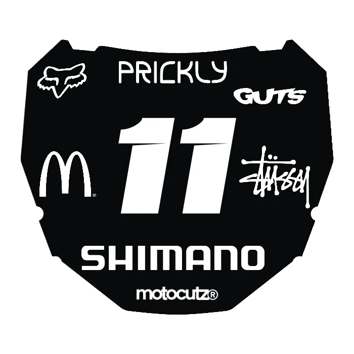 CUSTOM ODI NUMBER PLATE DECAL