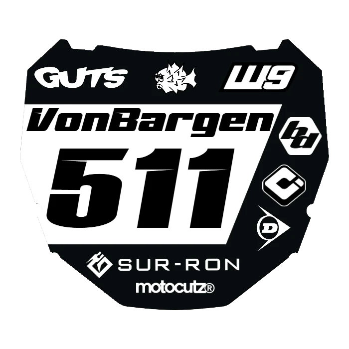 CUSTOM ODI NUMBER PLATE DECAL