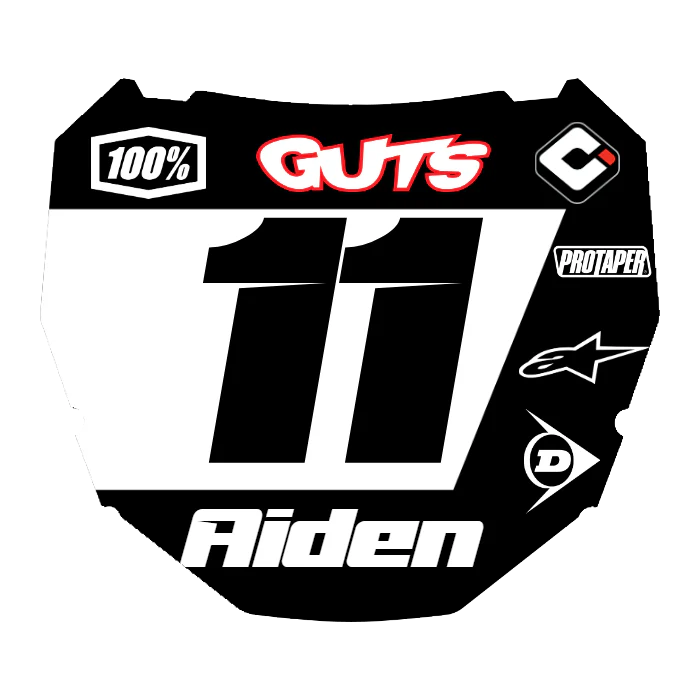 CUSTOM ODI NUMBER PLATE DECAL