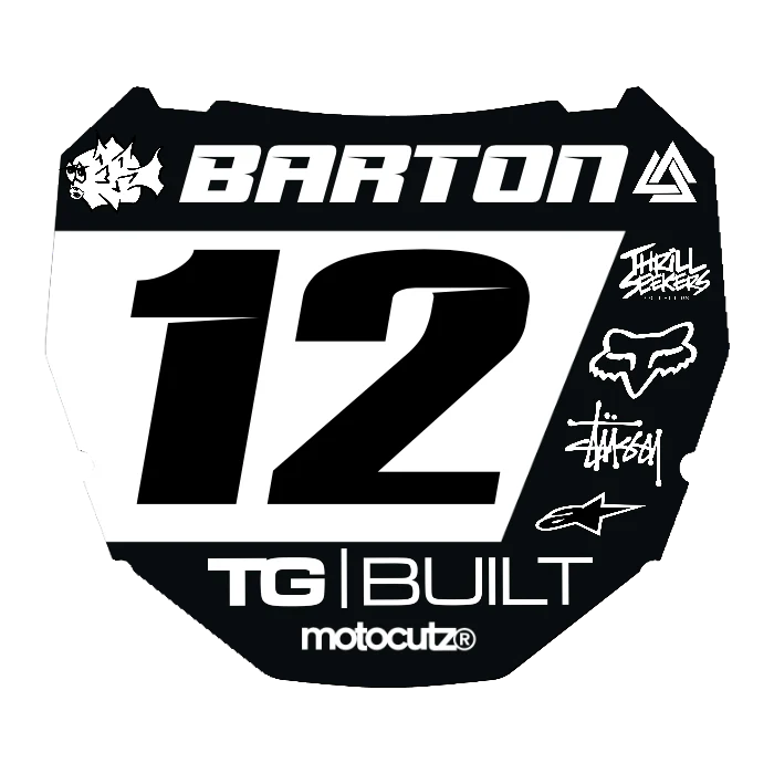 CUSTOM ODI NUMBER PLATE DECAL