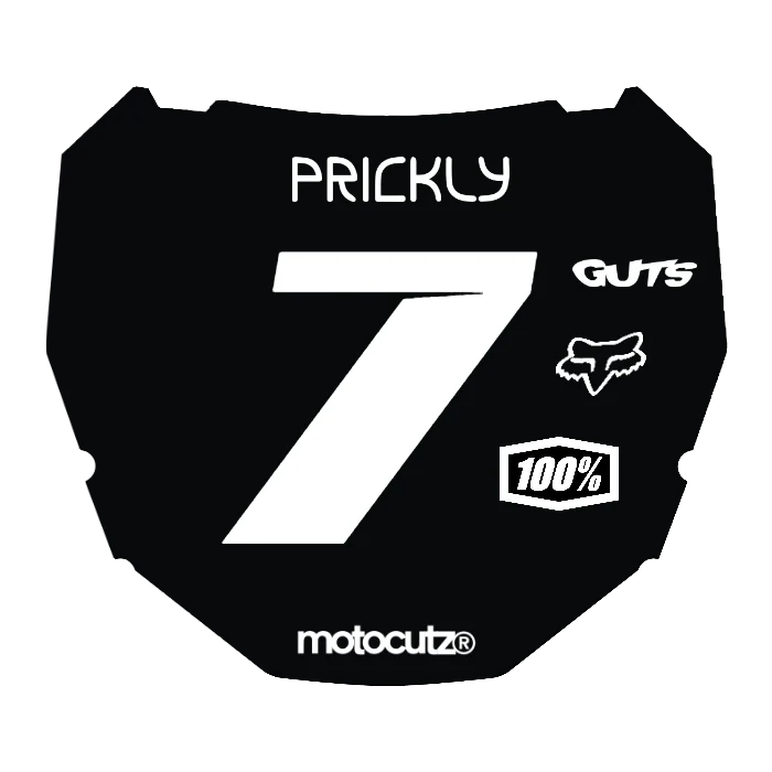 CUSTOM ODI NUMBER PLATE DECAL