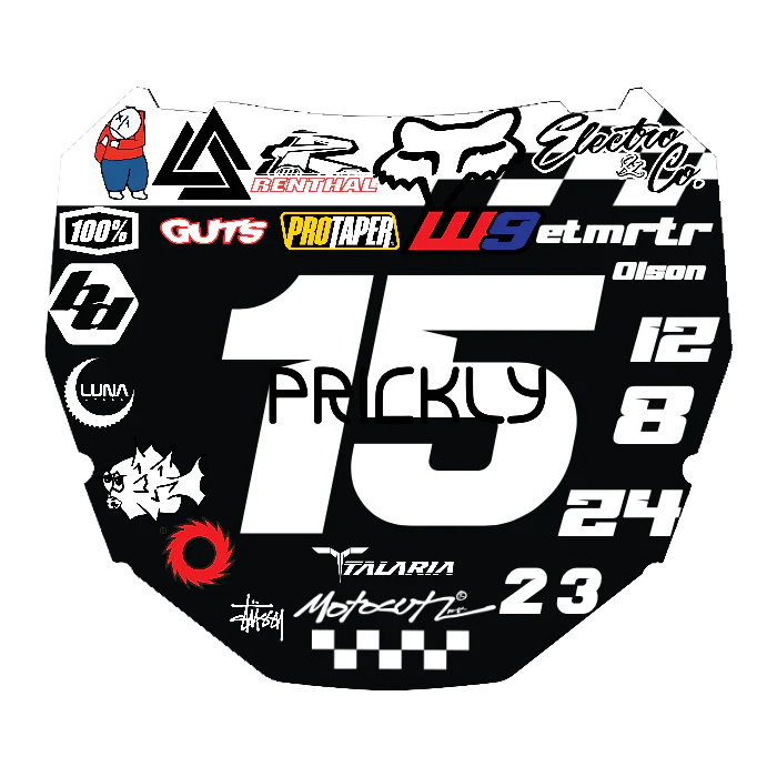 CUSTOM ODI NUMBER PLATE DECAL