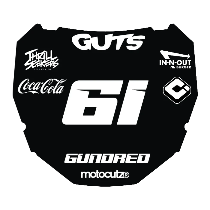 CUSTOM ODI NUMBER PLATE DECAL