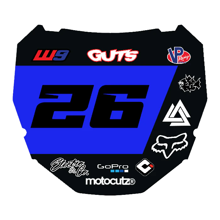 CUSTOM ODI NUMBER PLATE DECAL