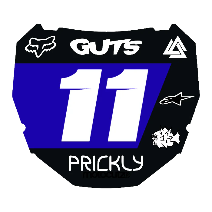 CUSTOM ODI NUMBER PLATE DECAL