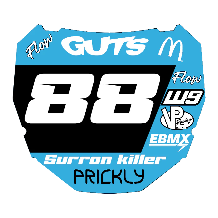 CUSTOM ODI NUMBER PLATE DECAL