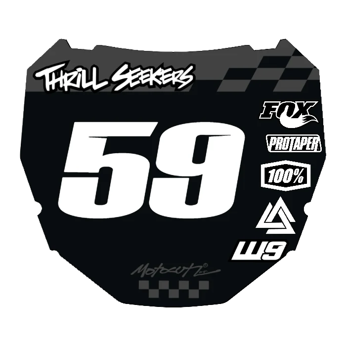 CUSTOM ODI NUMBER PLATE DECAL