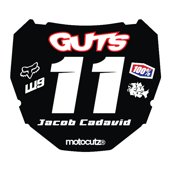 CUSTOM ODI NUMBER PLATE DECAL