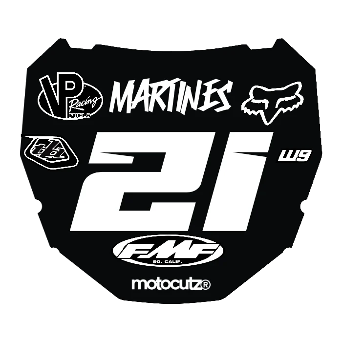 CUSTOM ODI NUMBER PLATE DECAL