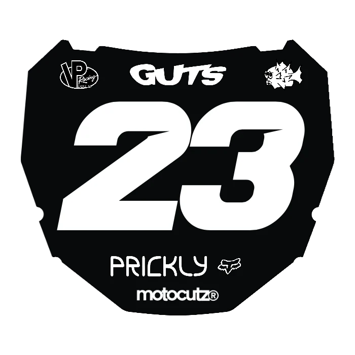 CUSTOM ODI NUMBER PLATE DECAL